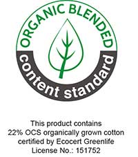 Organic Content Standard blended 22%
